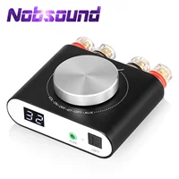 Nobsound Q10 Mini Digital AUX/Optical Amplifier Bluetooth 5.0 Receiver HiFi Class D Desk Power Amp 100W+100W 1