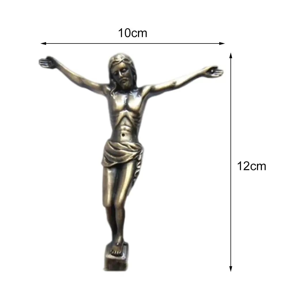 Holy Jesus Figure Statue Collection Decorative Crucifix Wall Cross Accessories Home Living Room Office Decoration