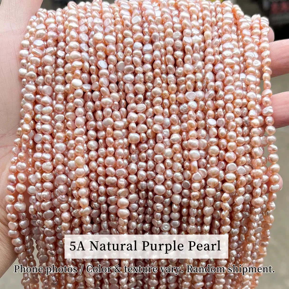 Exquisite High Luster Flat Rice Freshwater Pearl Beads