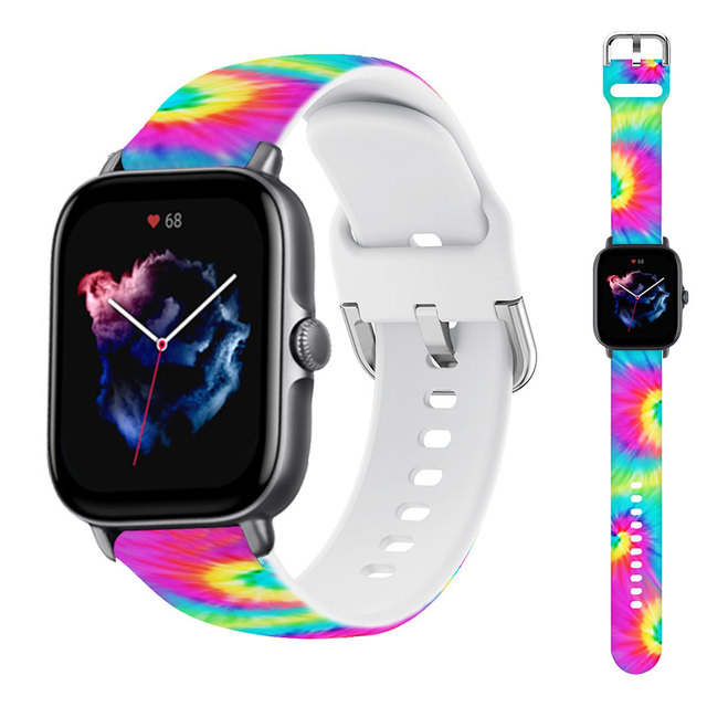 22mm silicone Bnad For Amazfit GTS/2/3/2e/GTS2 Mini/GTR 3 Pro/47mm/GTR2/stratos 2/3 Smartwatch Bracelet Amazfit bip strap