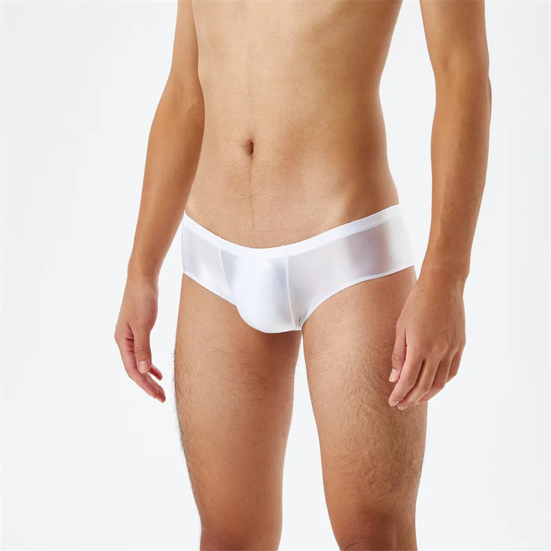 Multi-Color Mens Super Thin Transparent Oil Shine Bright High Elastic Smooth Panties  Low Rise Sexy Gay Boxer Underwear 5