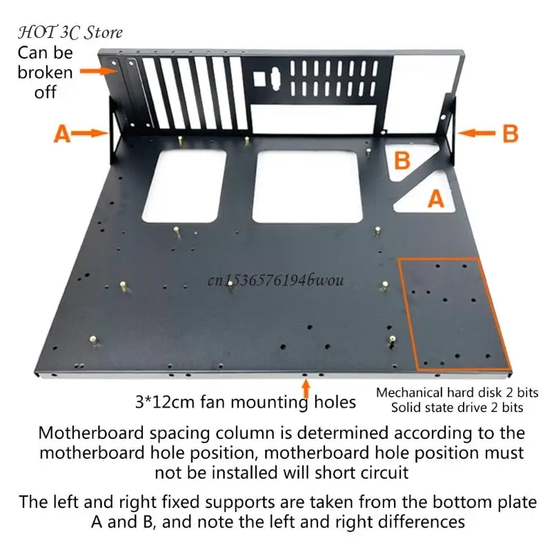 PC Chassis Computer Chassis Frame Mining Frame Open Chassis Frame Thickened Motherboard Bracket Fixing Mining Rig Computer Cases