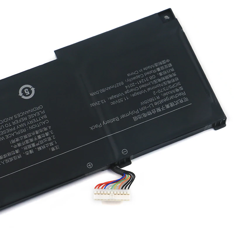 Shuozb R15b05w Bateria do Portátil para Xiaomi Pro X15 Notebook Pro x 15 11.55v 80wh 6927mah - Imagem 5
