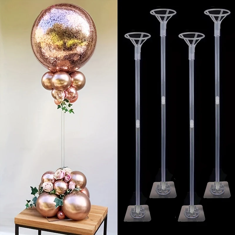 Paste Table Balloon Stand Holder Column 2/4pcs 35cm/70cm for Party Decor
