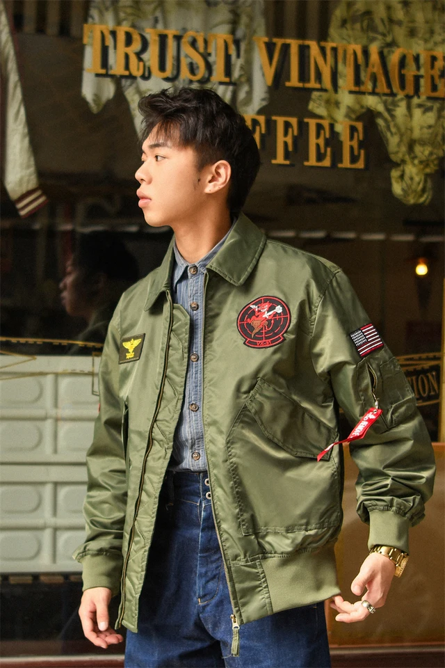 ジャケット・アウター 80s~ US.ARMY CWU-36P Top Gun Authentic USA Navy Top Gun Maverick Jacket, Tom Cruise, CWU-36/P