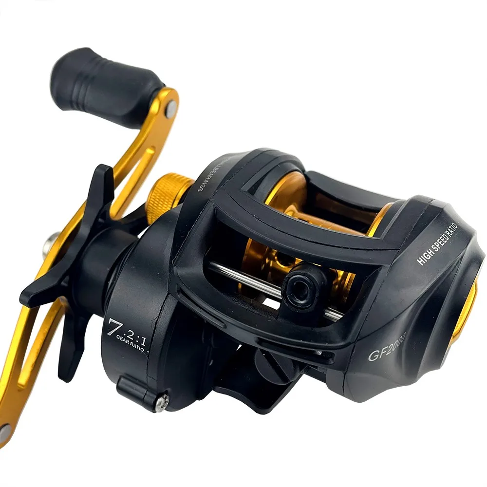 

Baitcasting Reel 7.2:1 High Speed Long Shoot Prevent Line Tangling Fishing Reel Fresh Saltwater Reel Fishing Pesca Wheel