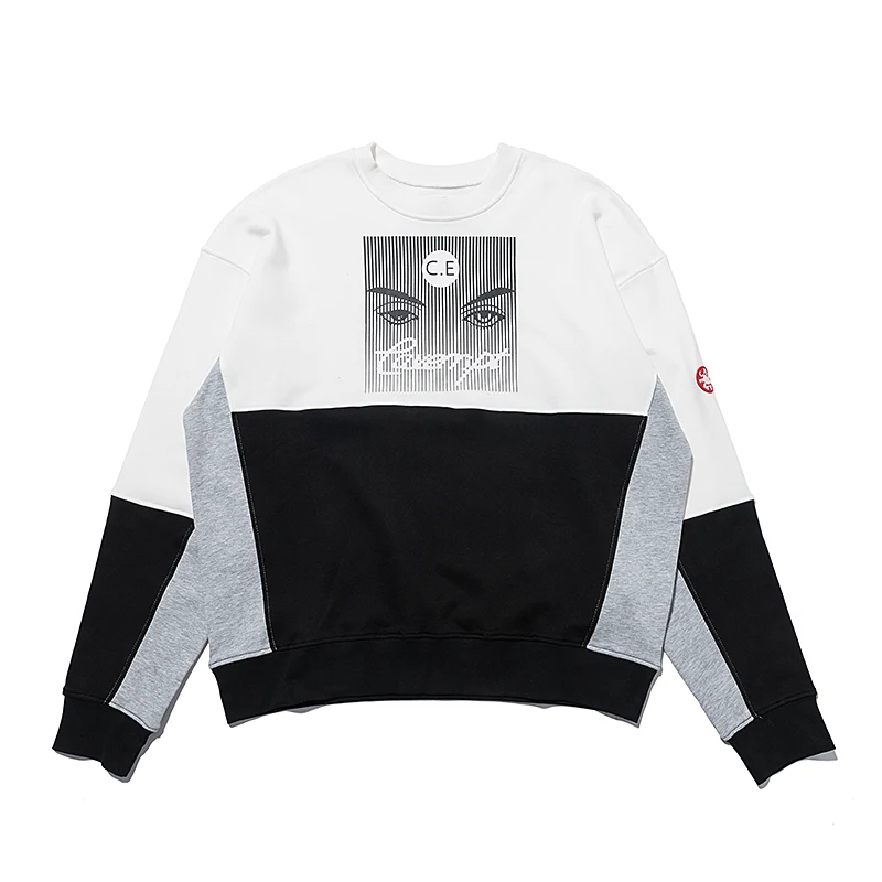 

LIFE CAVEMPT 2023ss Streetwear Men Round Neck Sweatshirtn Y2k Join Colour Colths Women Higher Quality Long Sleeves