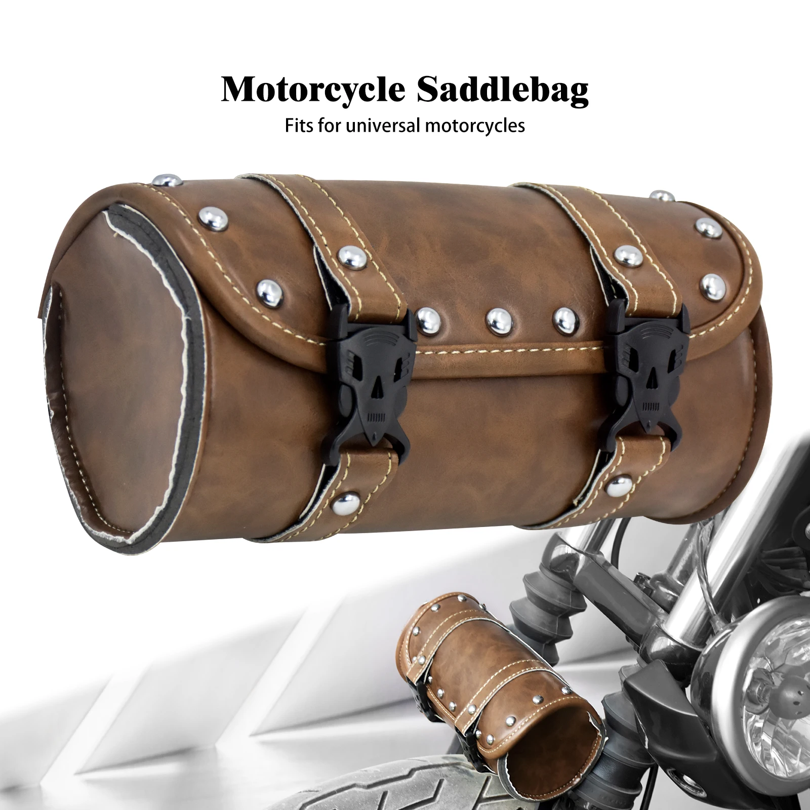 Motorcycle Saddlebags Side Tool Tail Luggage PU Leather Handlebar Sissy Bar Bag For Harley Sportster Bobber Cruiser Softail Dyna motorcycle pedals cnc aluminum gearshift lever pedals for harley sportster xl softail touring dyna electra glide