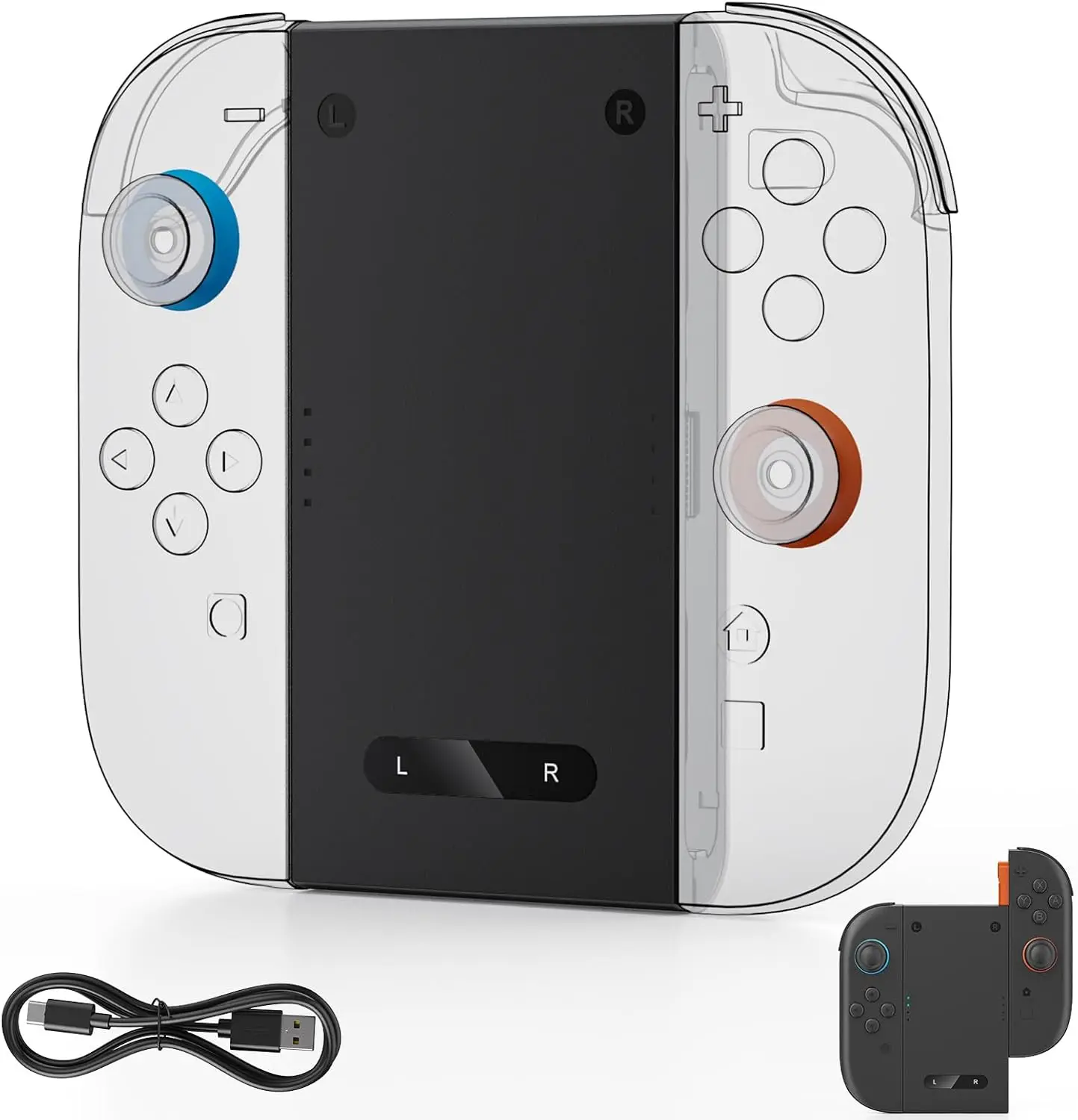 Aolion para switch 2/1 joy-con suporte de carregamento alça controlador de jogos aperto suporte de carregamento duplo para switch 2 acessórios