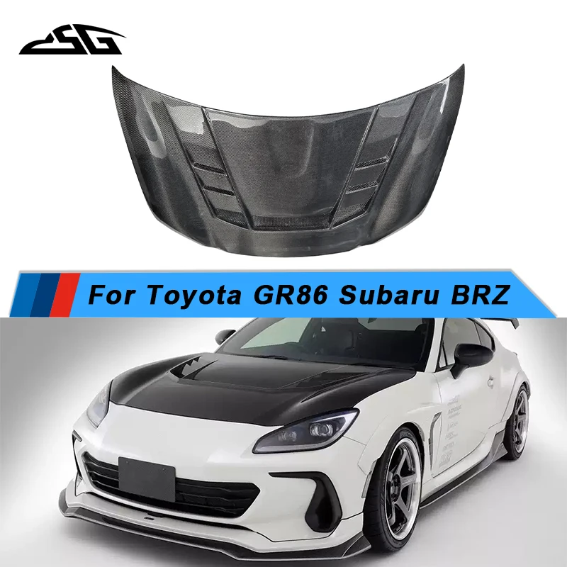 

For Toyota GR86 Carbon Fiber V-Style Front Hood Hood Vent Cover Car Protection Accessories Body Kits