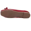 Newest Bowtie PU Square Toe Women Loafers Driving Casual Ballet Flats Shoes 6
