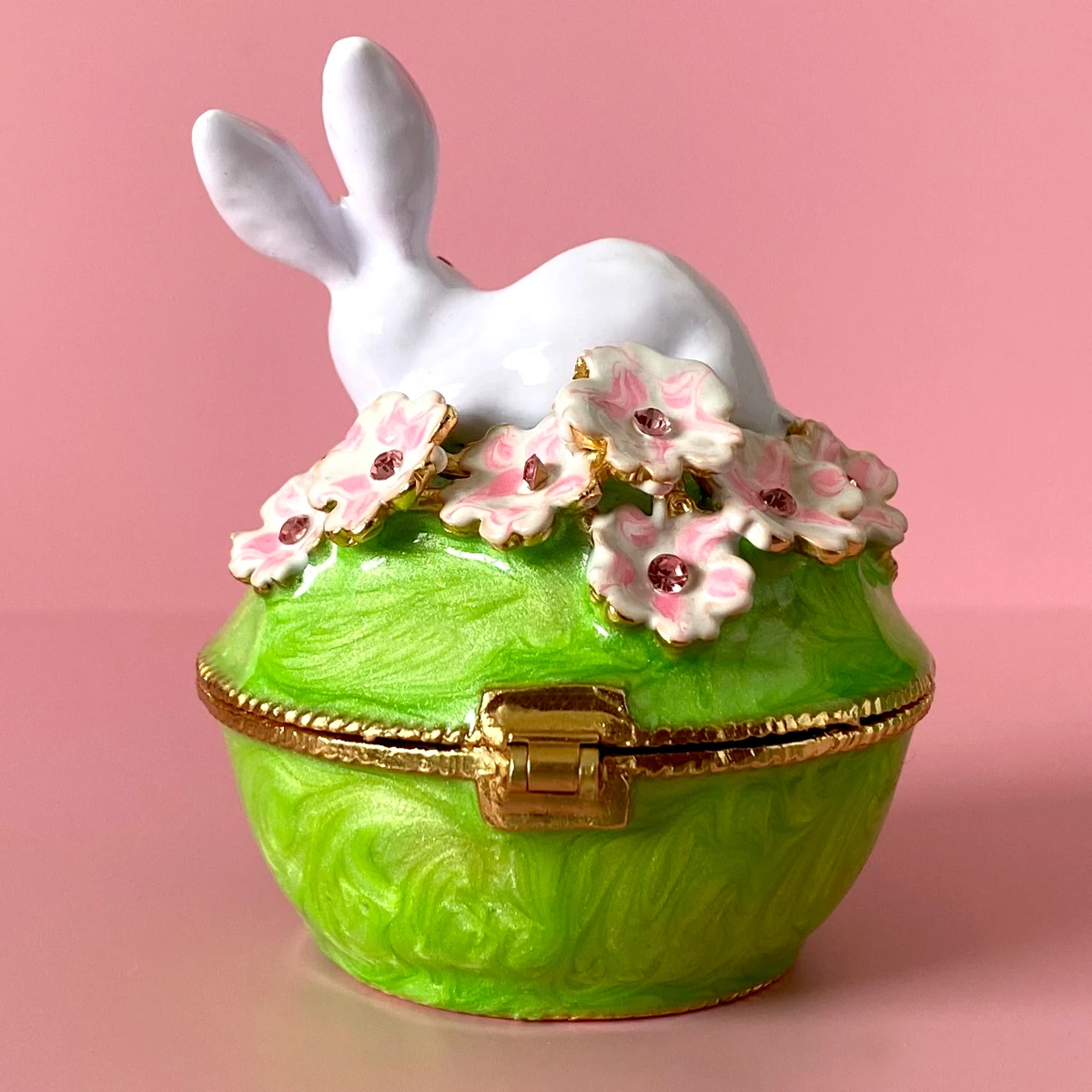 12 Styles Jewelry Trinket Box Hinged Metal Enameled Figurines Hand Painted Storage Case Wedding Ring Holder Home Dresser Decor