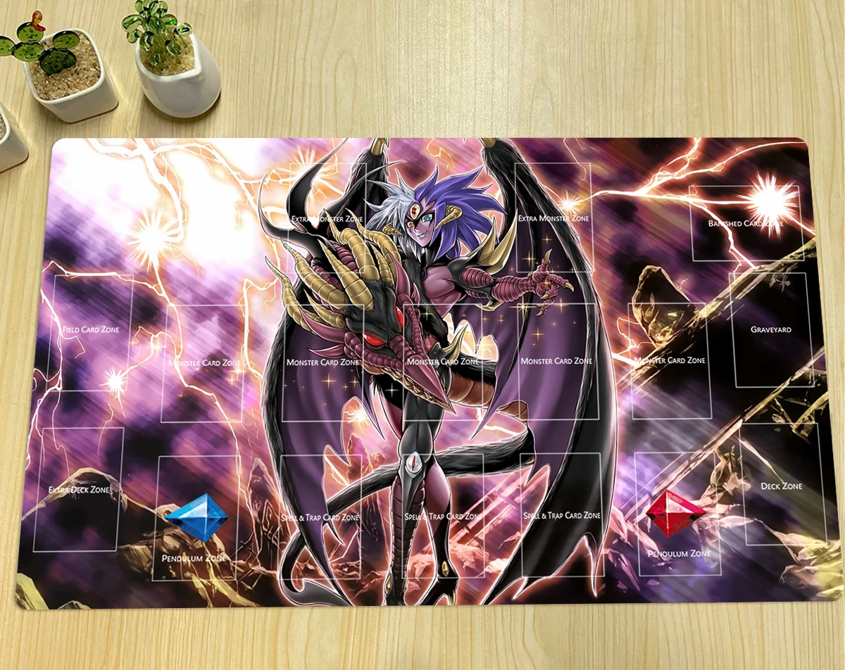 YuGiOh Yubel Playmat TCG CCG Mat Trading Card Game Mat Gaming Pad Rubber Board Game Pad Mousepad Free Bag 600x350x2mm