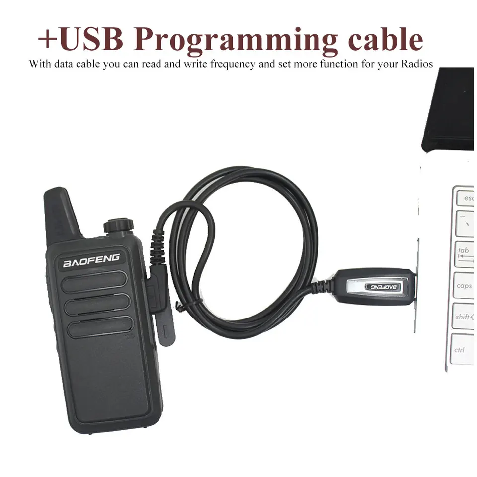 BAOFENG Cable De Programación USB, Cable De Datos De 10 Piezas Para
