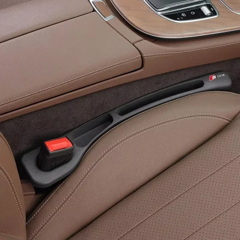 2Pcs Car Seat Gap Filler Seat Crevice Storage Box Bag For Audi sline S3 S5 S1 S4 S2 S6 RS3 RS4 RS5 RS6 RS8 B8 B6 TT A2 A3 A4 A5