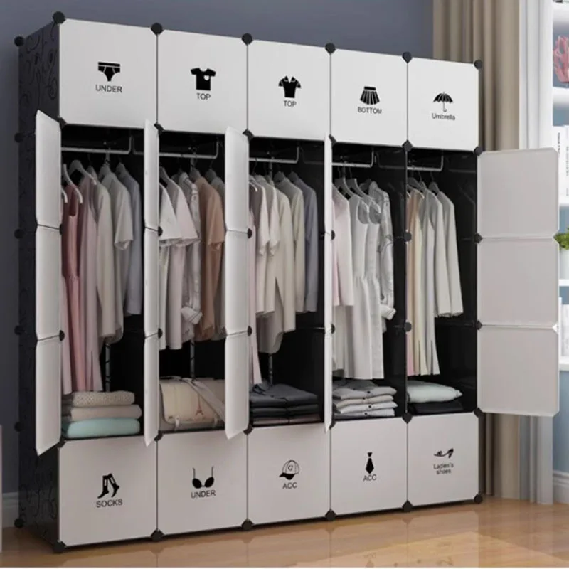 Armario organizador de almacenamiento de joyas, Armario de dormitorio, estante portátil, ahorro de espacio, muebles para el hogar