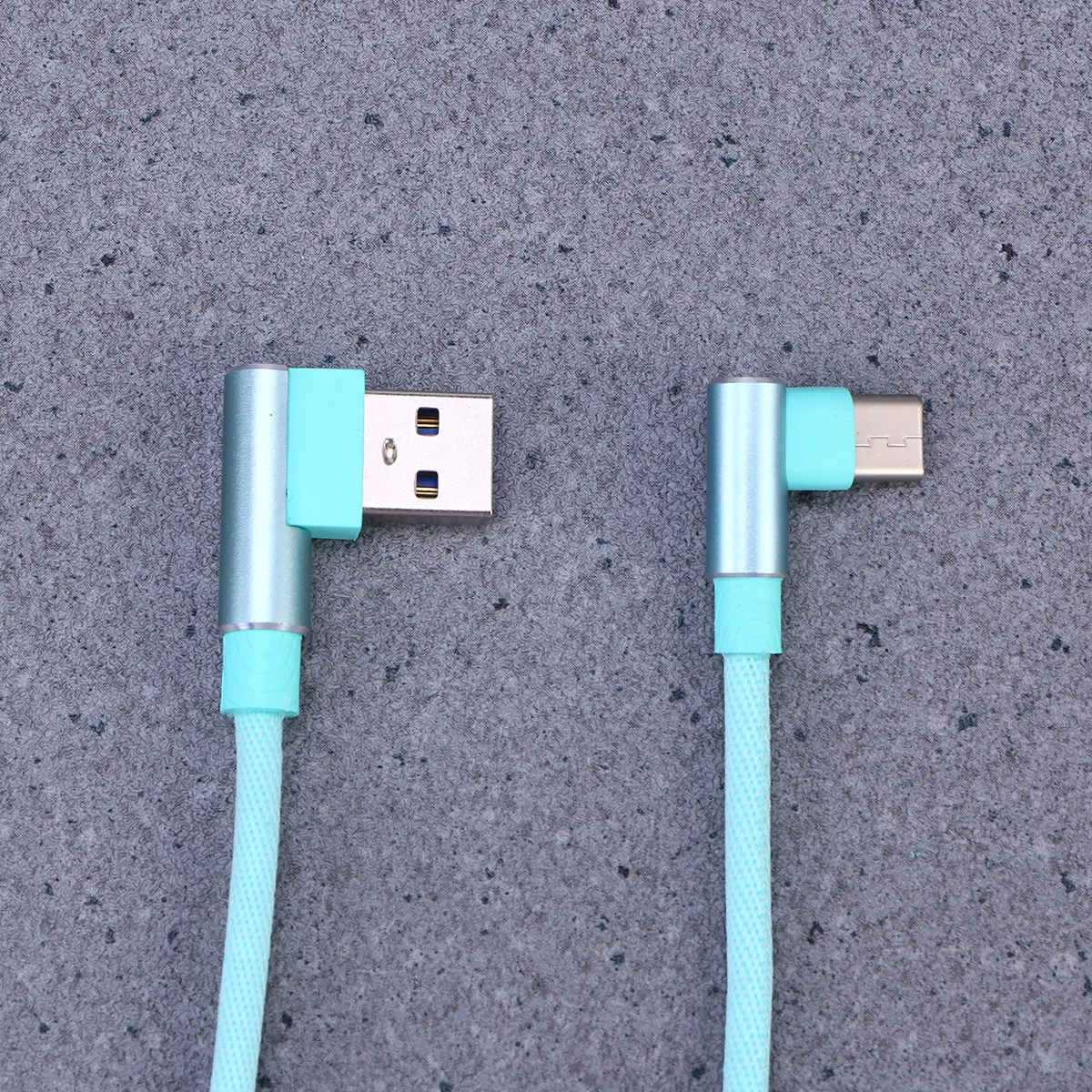 1M USB 타입 C 브레이디드 고속 충전 케이블, P20 10 갤럭시 S9 S8 플러스 노트 8용 직각 충전 코드