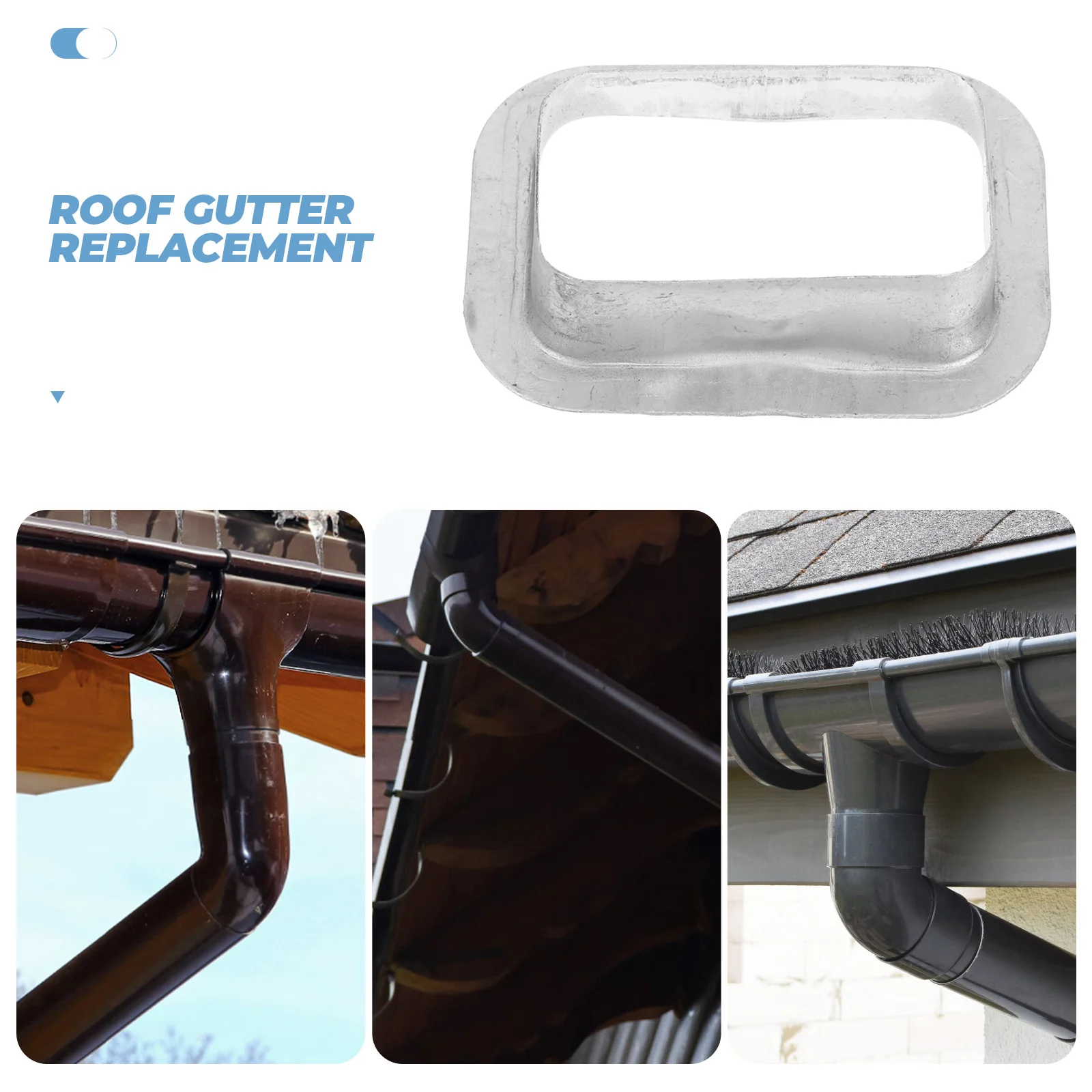 Pipe Connector Outlet for Rain Gutter High-pressure Connectors Aluminum Alloy Drain Part Raining
