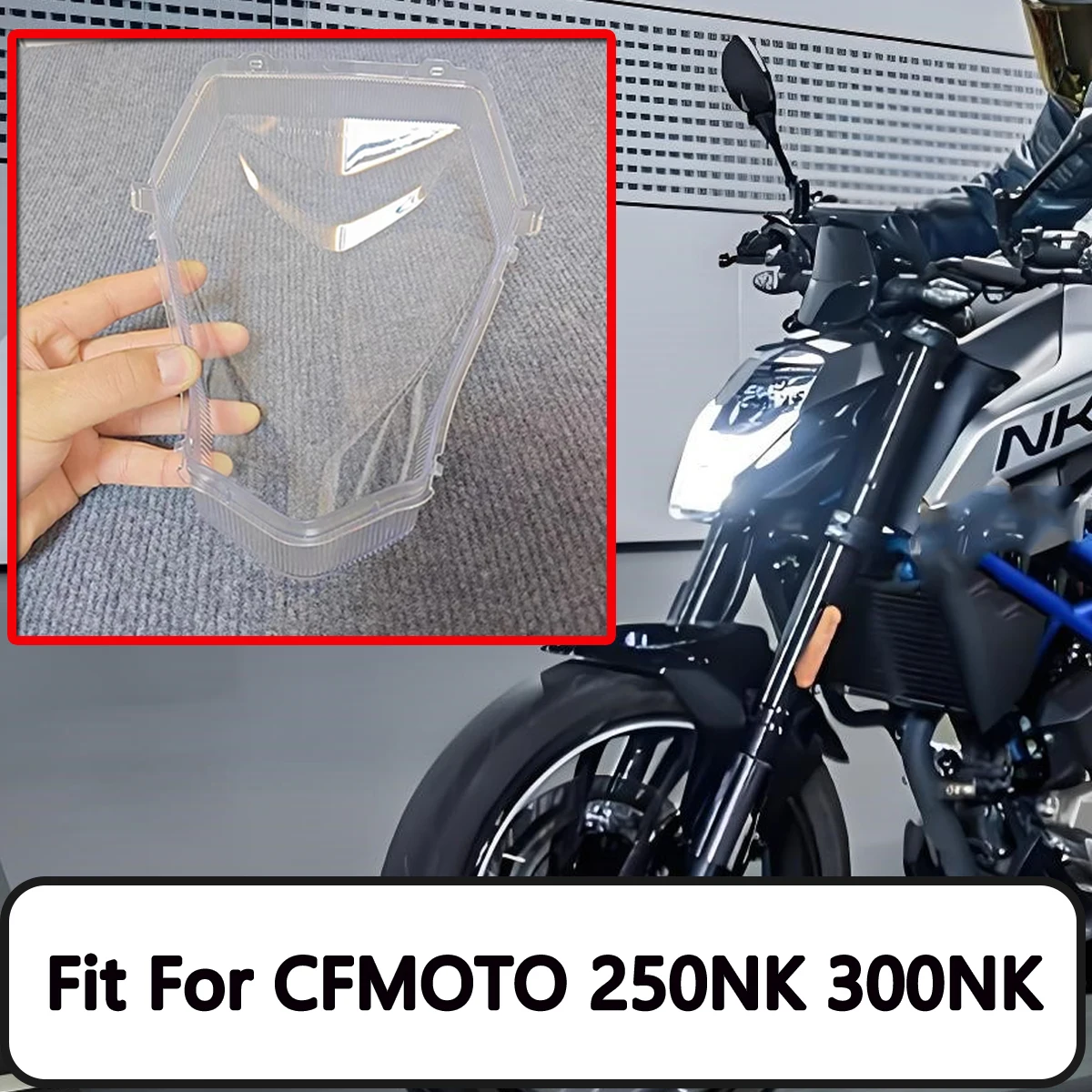 Motorcycle Lamp housing glass night vision ultra clear front headlight housing FOR CFMOTO 250NK NK250 NK400 300NK 300 NK 250