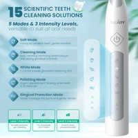 Sejoy Sonic Electric Toothbrush For Adults Tooth Deep Clean 10 Brush Heads Travel Case Built in Smart Timer Sonic Toothbrush 2