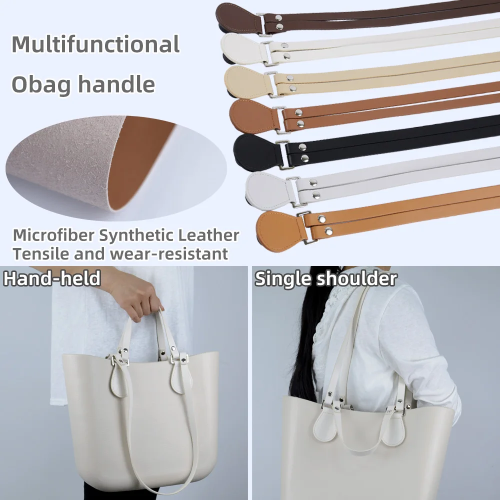 pair Multifunctional Obag handles microfiber synthetic leather - Main Image