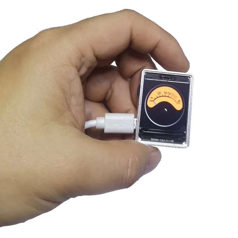 1.3in Aluminum Alloy Voice-controlled VU Instrument Display Multi-mode Band Spectrum Support GPS Timing voice controlled display