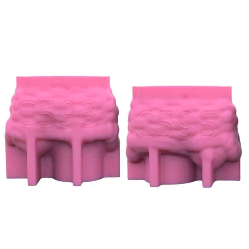 

Silicone Mold Succulent Flower Vase Molds Woven Flower Basket Mold for DIY Lover D7WB