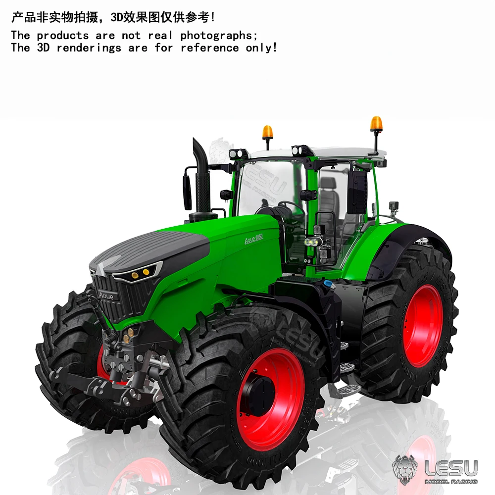 LESU1/14 Aoue-1050 hydraulic return center steering valve 7+1 valve tractor model high precision CNC processing 4