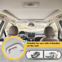 Hikeen Fishing Rod Holder for Car Vehicle Pole Holder Roof Rack 5 Rod Capacity Adjustable 35-59 Inch Carrier Pole Storage 3