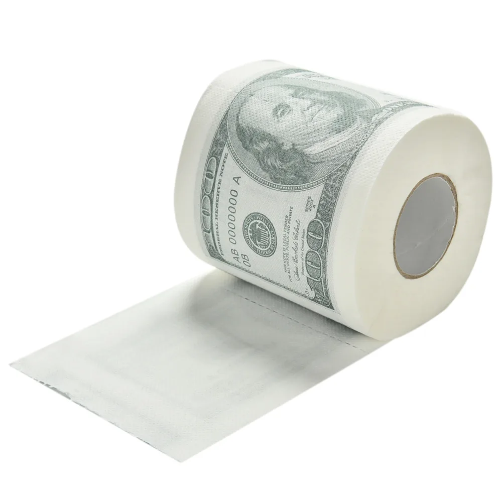 $100 Toilet Paper Novelty Fun Money Roll Gag Gift