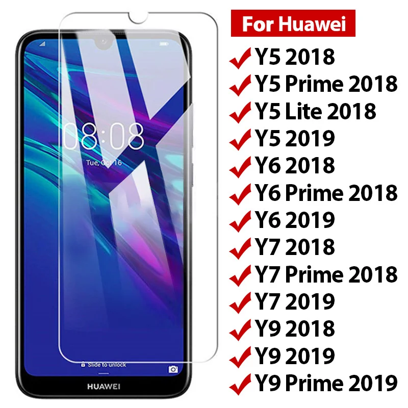 Vetro Temperato 9H Per Huawei Y7 Y6 Prime Y5 Lite 2018 Vetro Protettivo Per Smartphone Su Huawei Y9 Prime 2019 Pellicola Proteggi Schermo