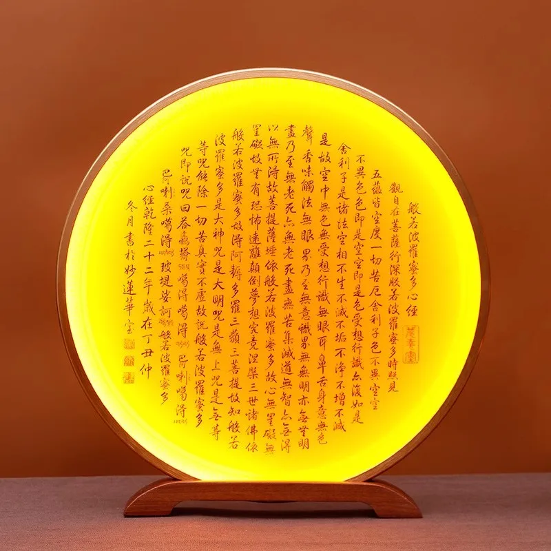 Circular background light for Buddhist niches Home use, Buddhist temple, altar LED The background lights of the Buddha statue