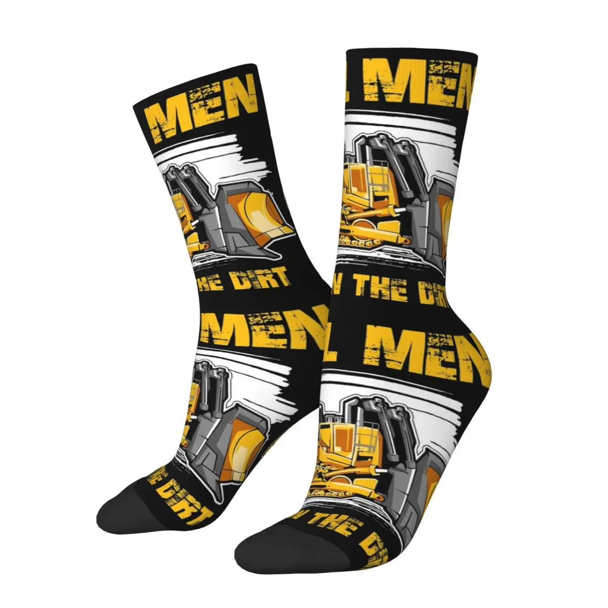 

Heavy Equipment Operator Excavator Driver Unisex Winter Socks Hip Hop Happy Socks Street Style Crazy Sock