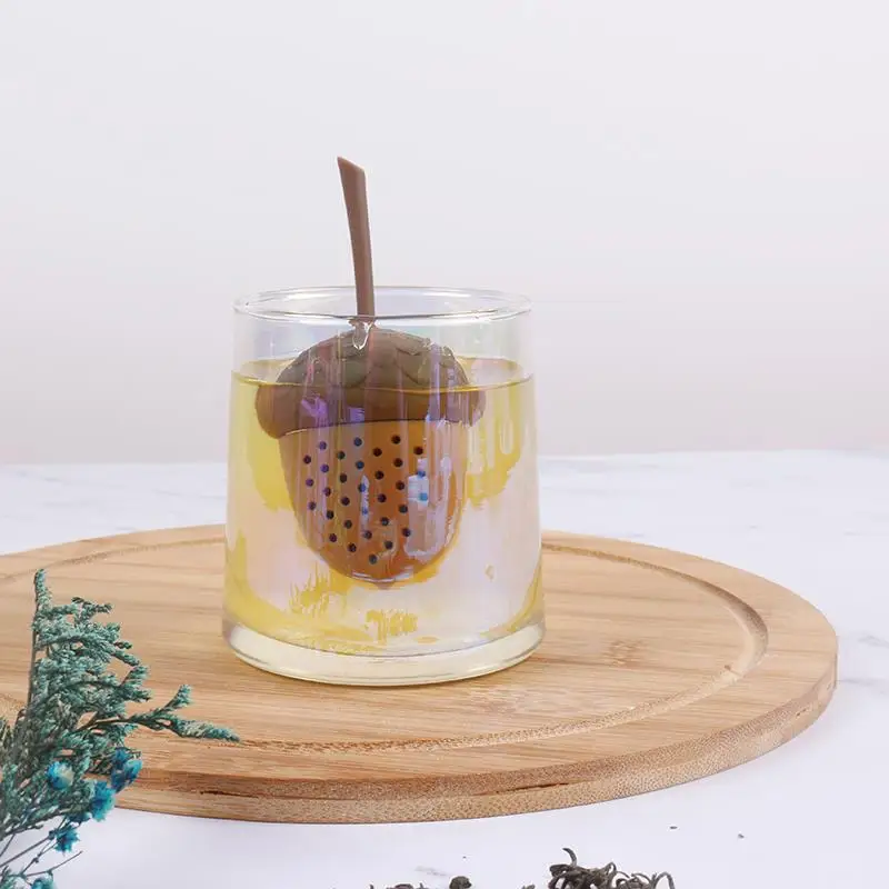 Silicone Kitchen Accessories Tea Bag Strainer tea infuser Herbal Filter Acorn Shape Tea Infuser Gadgets Spice Diffuser