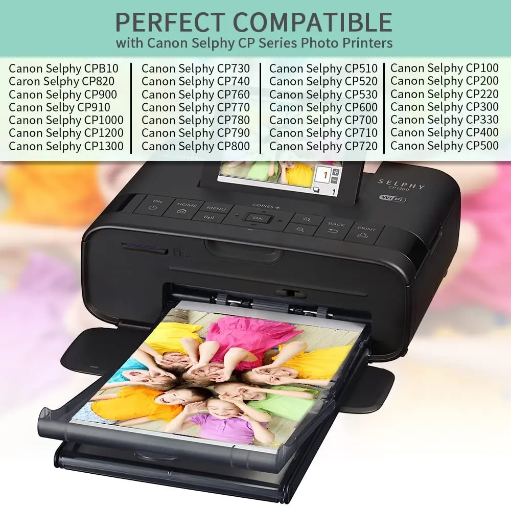 CPSelphy 호환 잉크 카트리지 및 108 인화지, KP108IN 3, CP1300, CP1200, CP910, CP900, CP760, 4 인치 x 6 인치