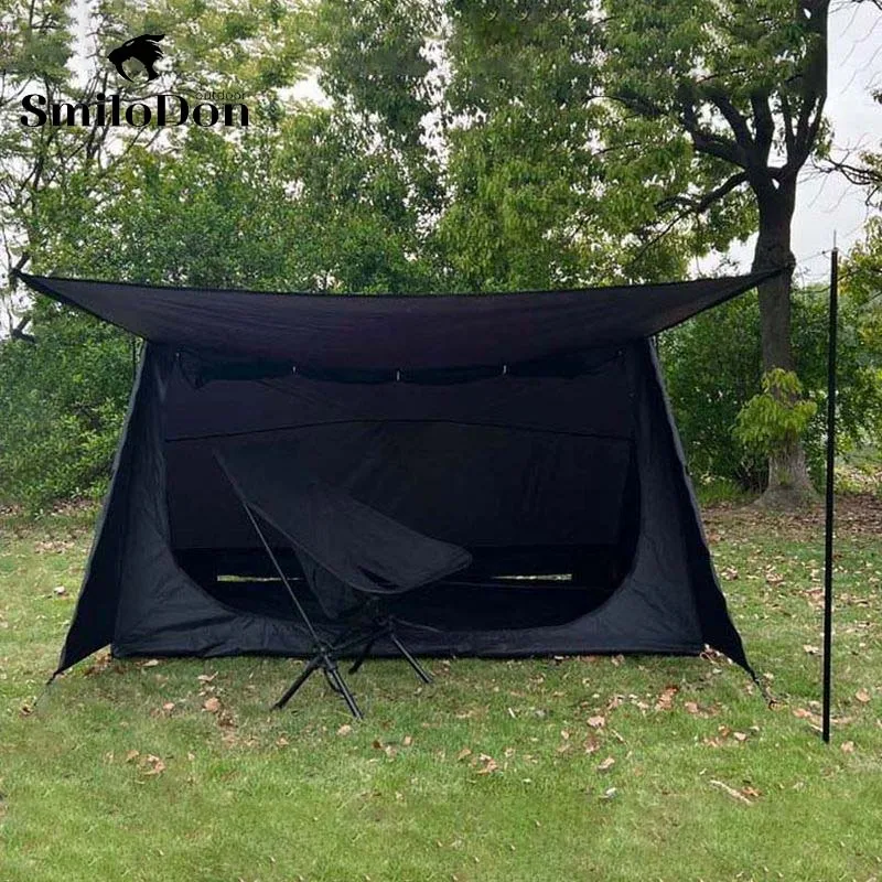 SmiloDonOutdoorAtypeTent210TRipstopSurvivalShelter2PersonUltralightCampingAwning