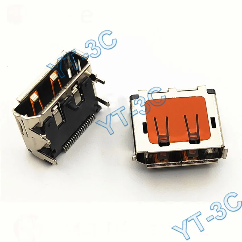 5PCS New SMT DP HDMI 20P Female Socket/Jack hdmi cable adapter 20Pin With Column for TV-Interface Monitor