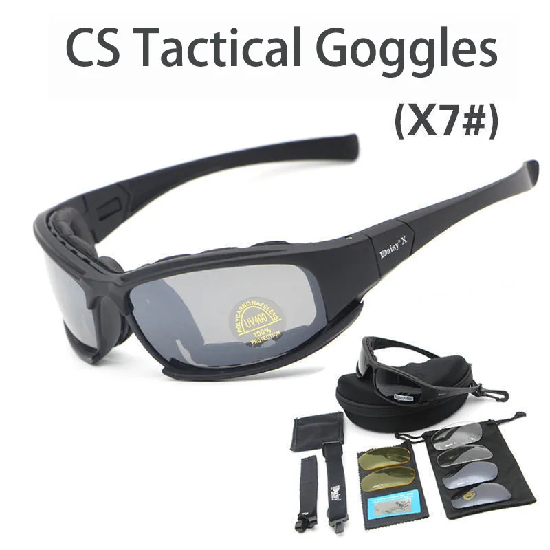 X7DaisyTacticalPolarizedGlassesMilitaryGogglesArmySunglasses