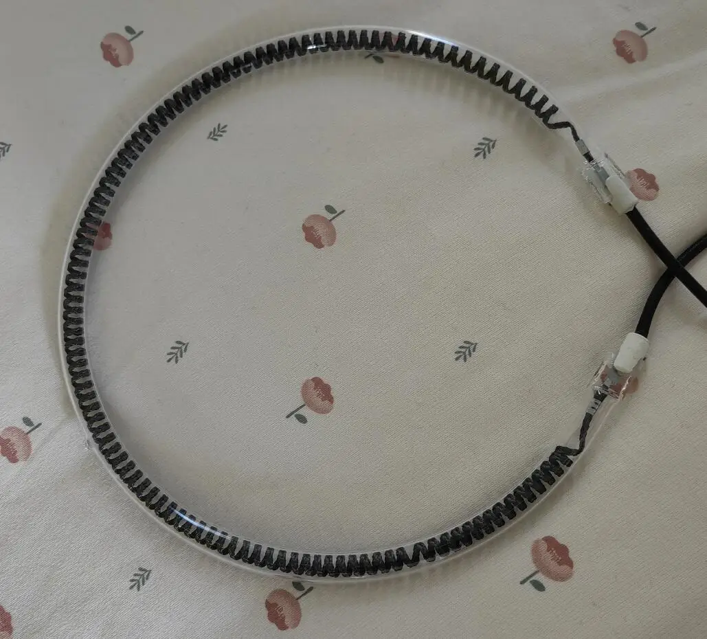 Electric Oven Thermostat,Oven Bulb Lamp 20cm Oven Parts Carbon Fiber Round Heating Tube thickness 1cm