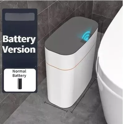 Piccolo pattumiera intelligente da cucina con coperchio, 12L, rettangolare, automatica e touchless, con sensore, in plastica. | Leroy Merlin