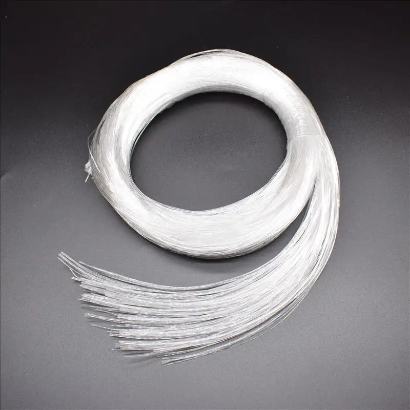 Fiber optic cable Brightness 20PCS X 2mm Diameter 1～5 Meters Length PMMA End Glow Plastic Optic Fiber Cable For Lighting Decoration