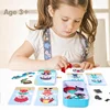 Magnetic 3D Puzzle Children Dress Up Expression Travel Tin Box Jigsaw Game Early Education Imagination Toys Gifts For Girls 2