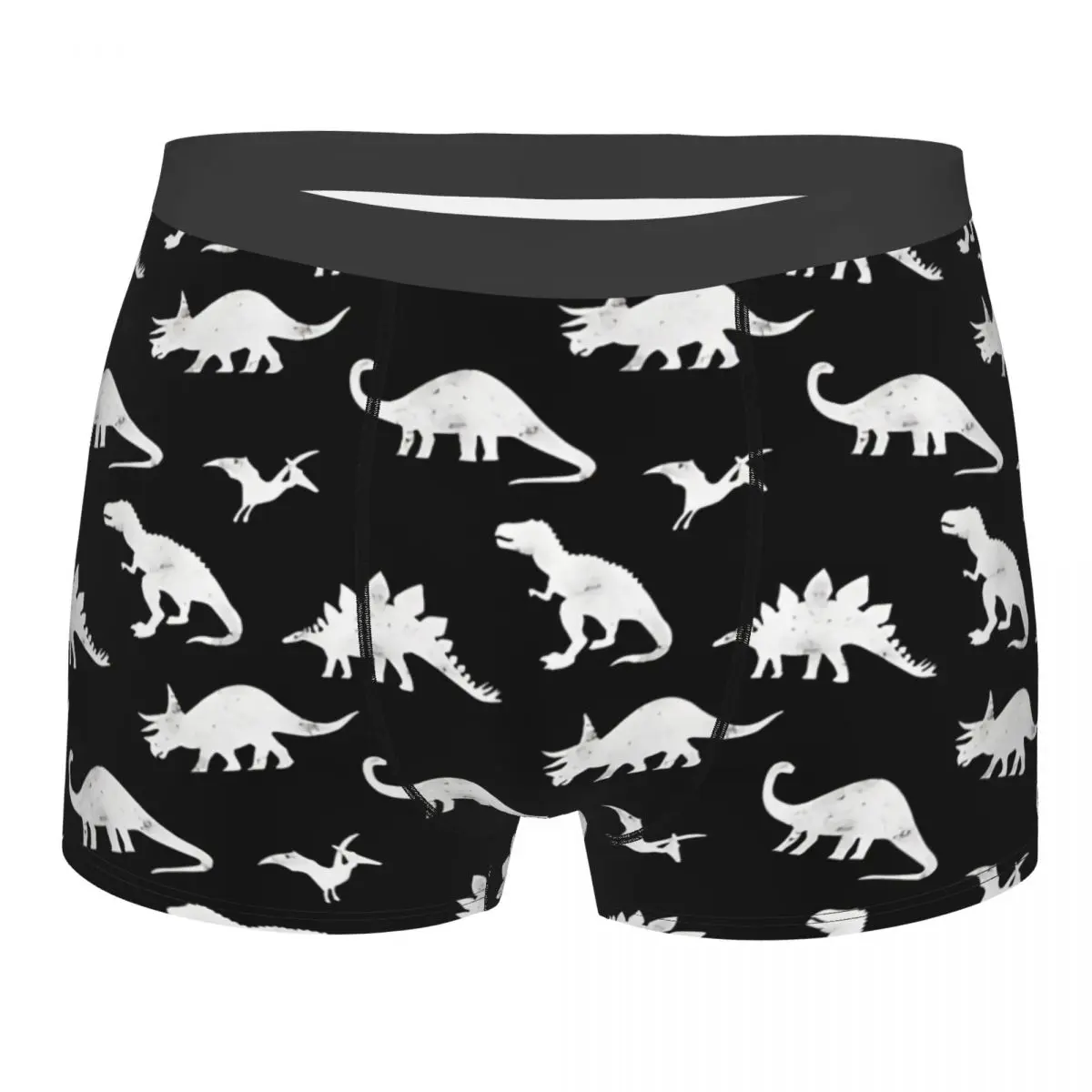 

Black Man's Boxer Briefs Underpants Dinosaurs Highly Breathable High Quality Sexy Shorts Gift Idea