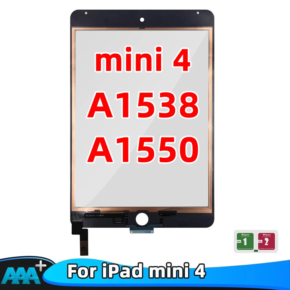 100%Tested For iPad mini 4 A1538 A1550 Touch Screen Glass Front Glass Panel  Replacement