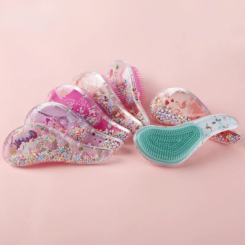 Kids Hair Brush High Quality Anti-knot Massage Hair Comb Cartoon Children Cute Hairdressing Comb Small TT Care