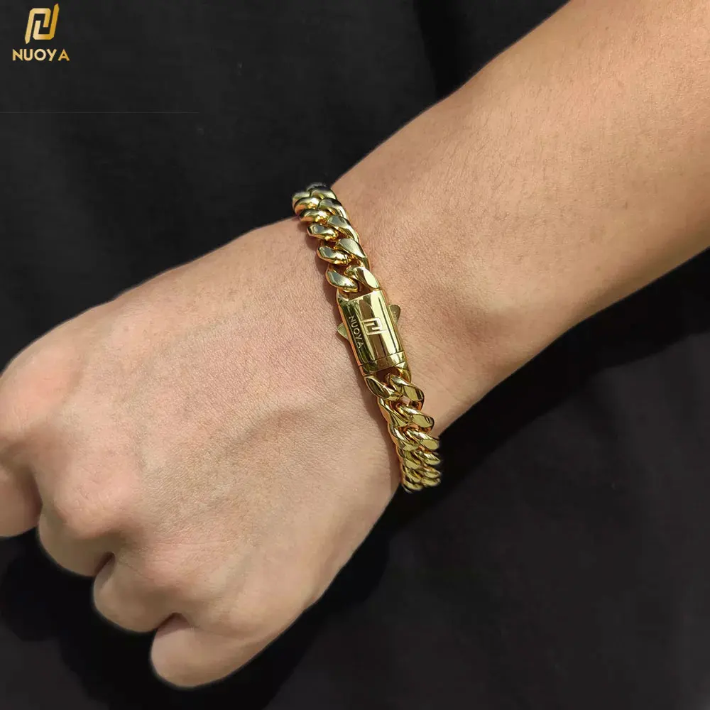 Pulsera De Acero, Estilo Eslabones Cubanos, De 5 Mm De An