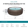 5 To 7 Person Inflatable Hot Tub Round Portable Outdoor Spa with 180 AirJets and  Energy Saving Cover, Bathtubs 3