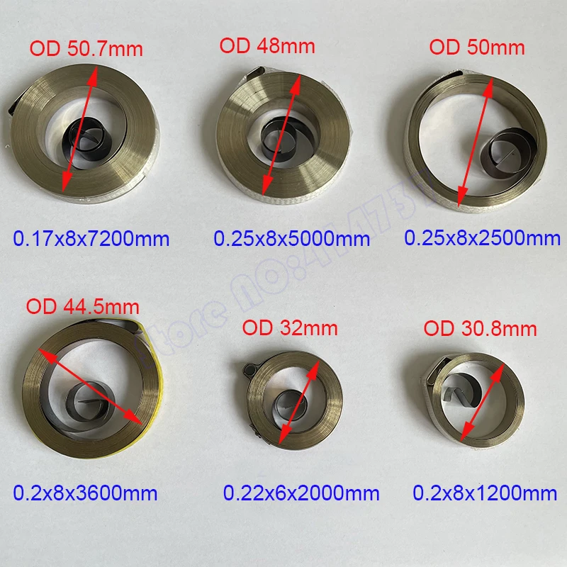 Wholesale Cheap Spiral Flat Wire Coil Spring Constant Force Springs 0.2