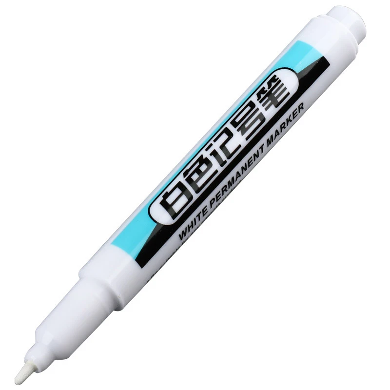 1PC White Permanent Paint Pen Set Wood, Rock, Plastic, Glass, Stone, Metal, Canvas, Ceramic, Deep Hole Marker 0.7/1.0/2.5mm