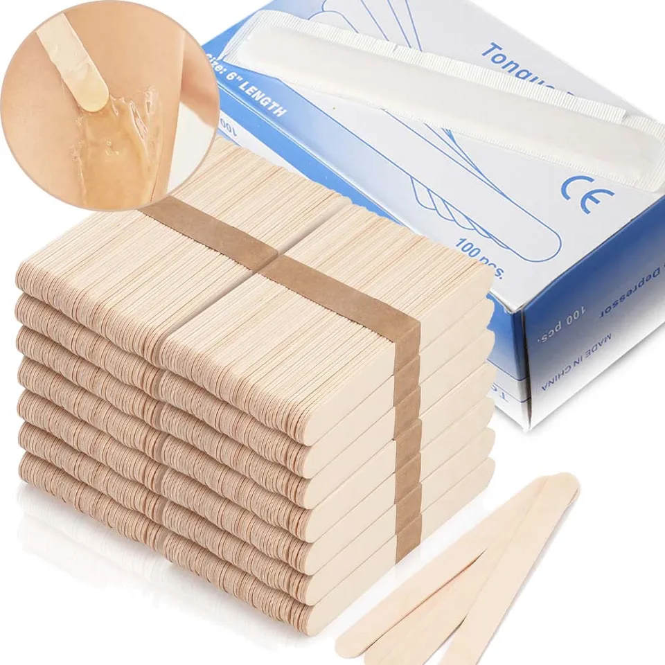 Wooden Medical Tongue Depressors 6" Pack Of 100